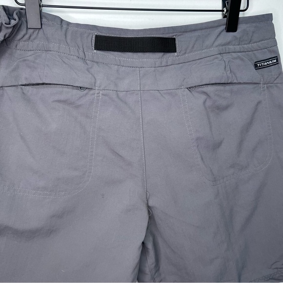 Columbia Grey Nylon Shorts Size 12 Activewear Hiking Outdoor Sporty - Picture 4 of 13